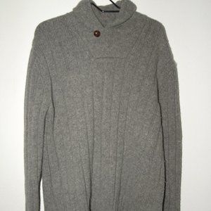 Lands' End Men's Heavy Merino Blend Sweater Lg RELIST